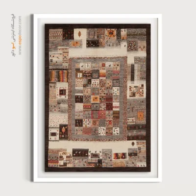 تابلو با رنگ‌های جذاب سنتی - آوای قاصدک – تابلو گبه - اسپو دکور