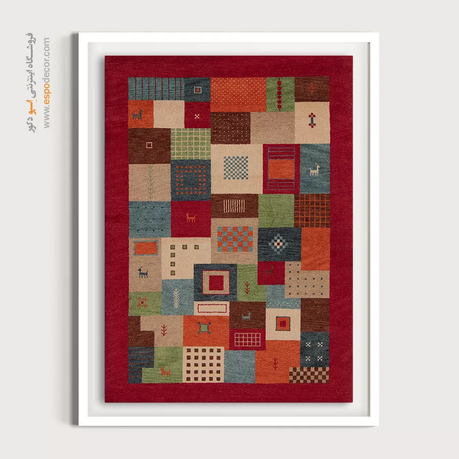 نقوش هندسی گبه - قلم فرش – تابلو گبه - اسپو دکور