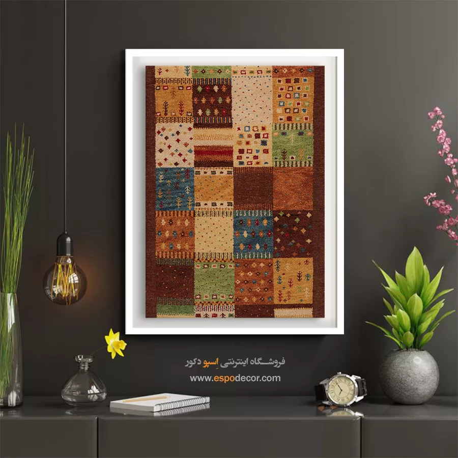 تابلو دکوراتیو جدید - گل مهتاب – تابلو گبه - اسپو دکور