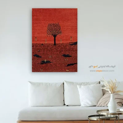 تابلو جدید با طرح سنتی - آینه قاصدک – تابلو گبه - اسپو دکور