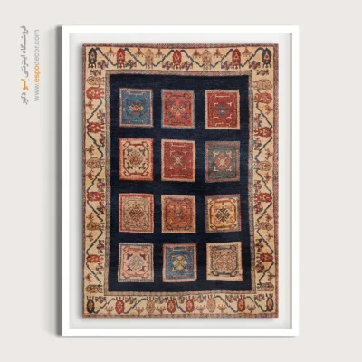 تابلو با طرح طبیعی - گل دشت – تابلو گبه - اسپو دکور