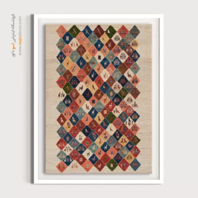 نقوش فرهنگی ایرانی - قلم طلایی – تابلو گبه - اسپو دکور