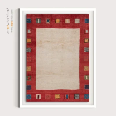 تابلو با طرح فرش - آینه ایران – تابلو گبه - اسپو دکور