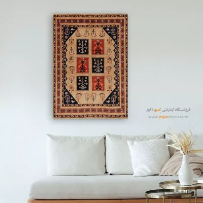 تابلو هنری خاص - پرواز دریا – تابلو گبه - اسپو دکور