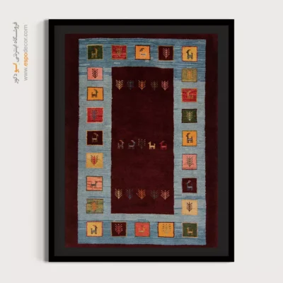 دکور لوکس ایرانی - گل طلایی – تابلو گبه - اسپو دکور