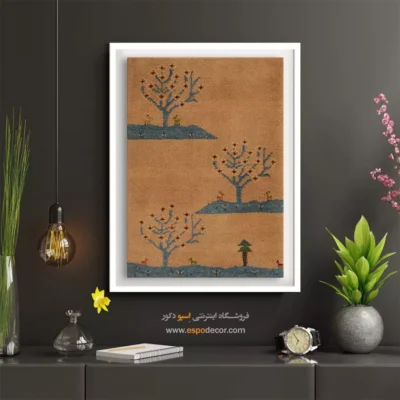 تابلو رنگی هنری - آینه فرش – تابلو گبه - اسپو دکور