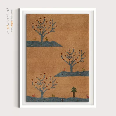 تابلو رنگی هنری - آینه فرش – تابلو گبه - اسپو دکور