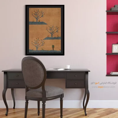 تابلو رنگی هنری - آینه فرش – تابلو گبه - اسپو دکور