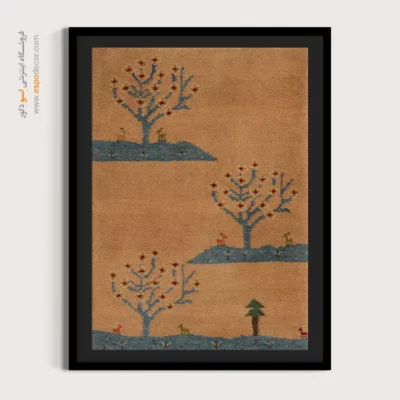 تابلو رنگی هنری - آینه فرش – تابلو گبه - اسپو دکور