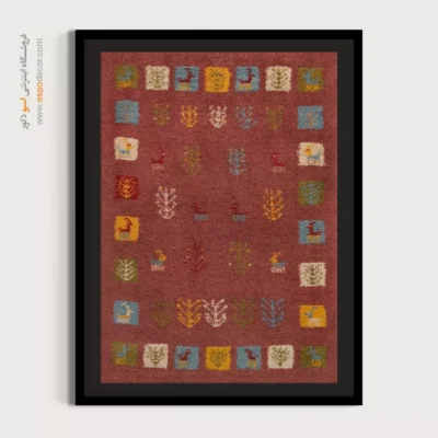 نقاشی مدرن ایرانی - نگاه دل – تابلو گبه - اسپو دکور