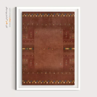 تابلو رنگارنگ هنری - هویت طلایی – تابلو گبه - اسپو دکور