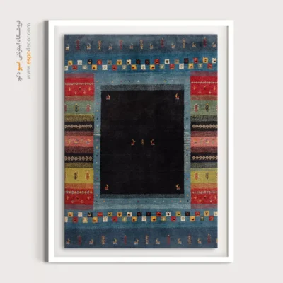 تابلو دست‌ساز ایرانی - رویا طلایی – تابلو گبه - اسپو دکور