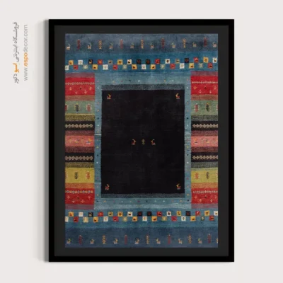 تابلو دست‌ساز ایرانی - رویا طلایی – تابلو گبه - اسپو دکور