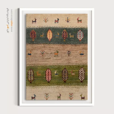 تابلو اصیل برای دفتر کار ایرانی - آینه گرم – تابلو گبه - اسپو دکور