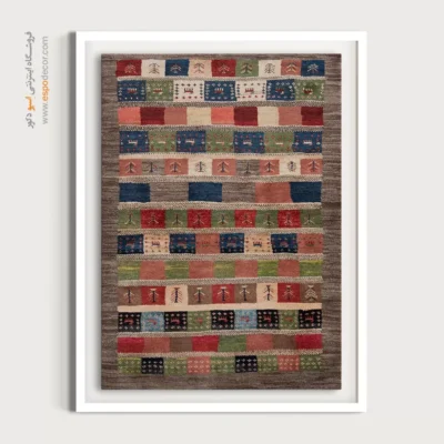 تابلو آرامش‌بخش برای اتاق نشیمن - نقش دشت – تابلو گبه - اسپو دکور