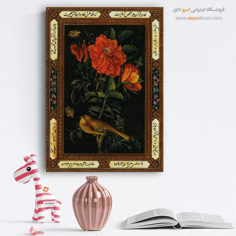 تابلو گل و مرغ - Image 3