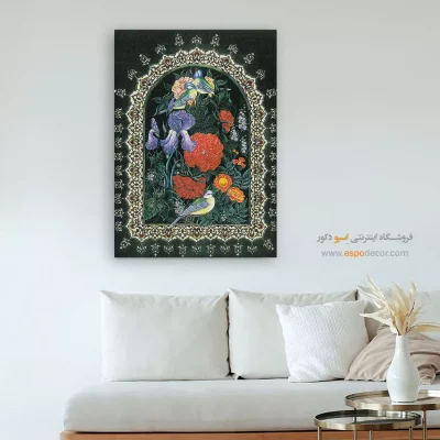 تابلو گل و مرغ - اسپو دکور