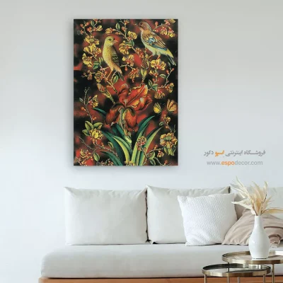 تابلو گل و مرغ - اسپو دکور