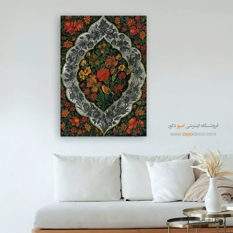 تابلو گل و مرغ - Image 4