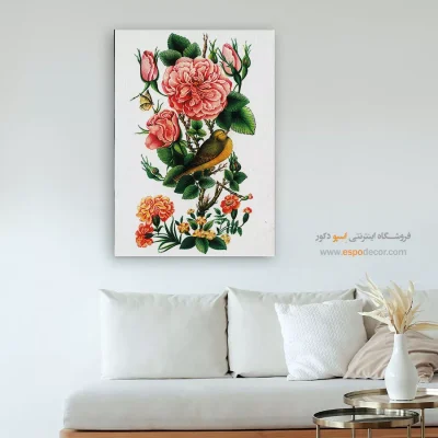 تابلو گل و مرغ - اسپو دکور