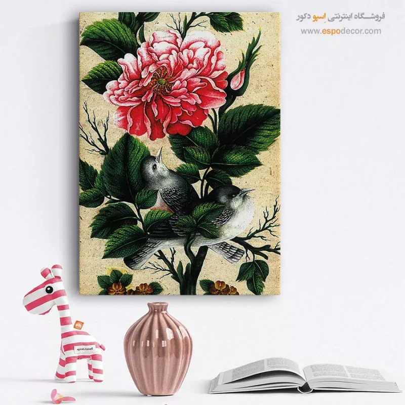 تابلو گل و مرغ - Image 3