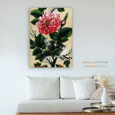 تابلو گل و مرغ - اسپو دکور