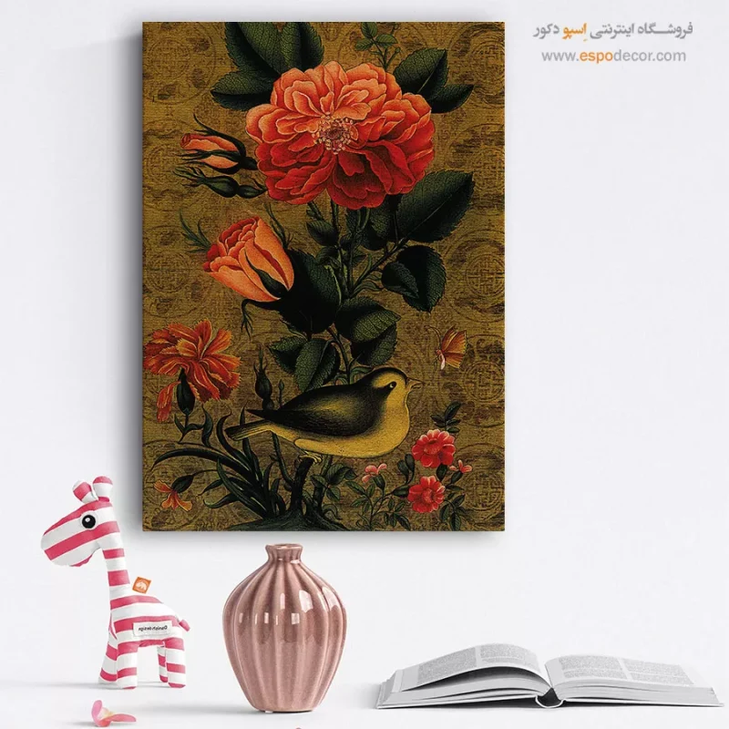 تابلو گل و مرغ - Image 3