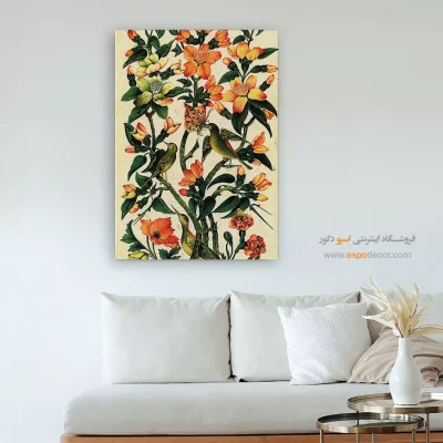 تابلو گل و مرغ - اسپو دکور