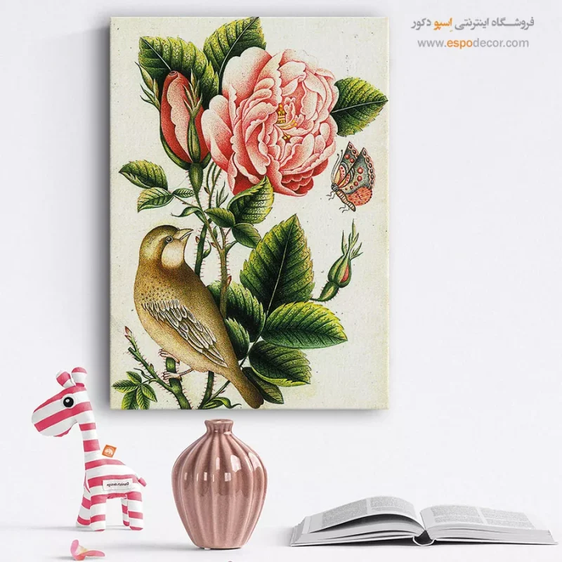 تابلو گل و مرغ - Image 3