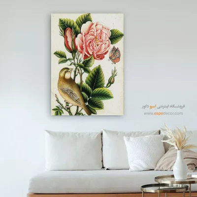 تابلو گل و مرغ - اسپو دکور