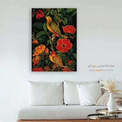 تابلو گل و مرغ - اسپو دکور