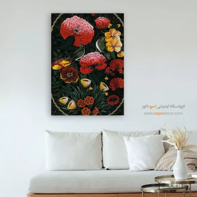 تابلو گل و مرغ - اسپو دکور