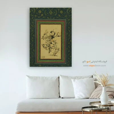 تابلو گل و مرغ - اسپو دکور