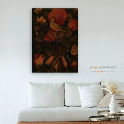 تابلو گل و مرغ - اسپو دکور