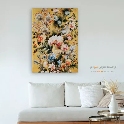 تابلو گل و مرغ - اسپو دکور