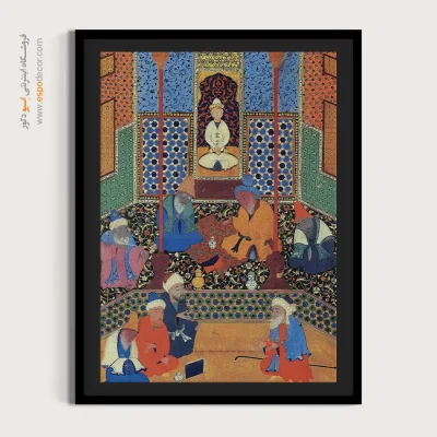 تابلو طرح شعر فارسی - تابلو نقاشی های بوستان و گلستان سعدی - اسپو دکور