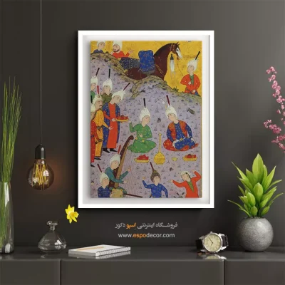 تابلو نقاشی سبک قدیمی - تابلو نقاشی های بوستان و گلستان سعدی - اسپو دکور