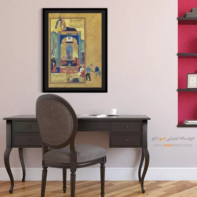 تابلو نقاشی با خط نستعلیق - تابلو نقاشی های بوستان و گلستان سعدی - اسپو دکور