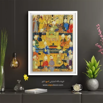 تابلو مینیاتوری برای اتاق نشیمن - تابلو نقاشی های بوستان و گلستان سعدی - اسپو دکور