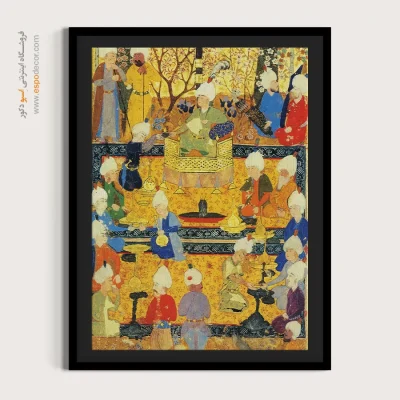 تابلو مینیاتوری برای اتاق نشیمن - تابلو نقاشی های بوستان و گلستان سعدی - اسپو دکور