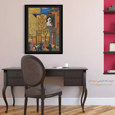 تابلو ایرانی مخصوص هدیه - تابلو نقاشی های بوستان و گلستان سعدی - اسپو دکور