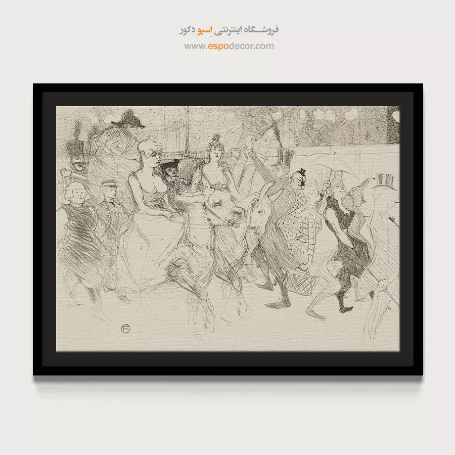 تابلو نقاشی های آنری دو تولوز - اسپو دکور