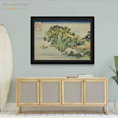 تابلو بوم - شب درخشش – تابلو نقاشی هوکوسای - اسپو دکور