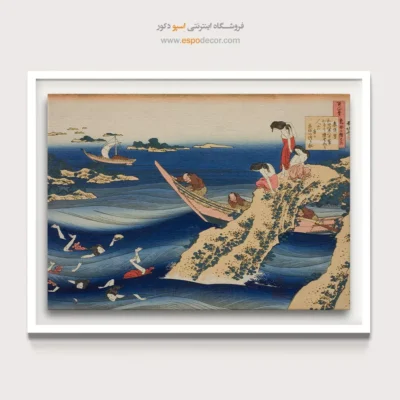 دوره ادو - سنگی تاکامورا – تابلو نقاشی هوکوسای - اسپو دکور
