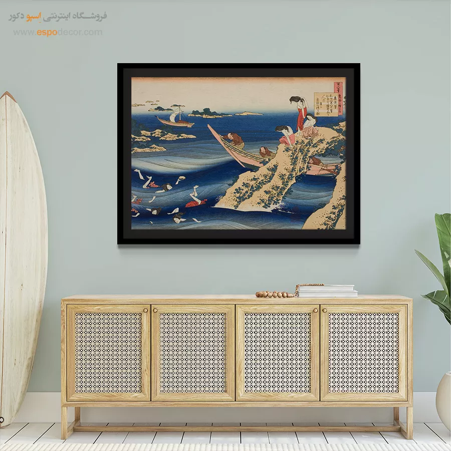 دوره ادو - سنگی تاکامورا – تابلو نقاشی هوکوسای - اسپو دکور
