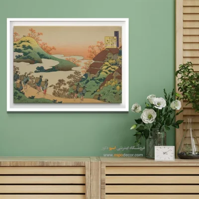 خرید هدیه هنری - شعر سارومارو دایو – تابلو نقاشی هوکوسای - اسپو دکور