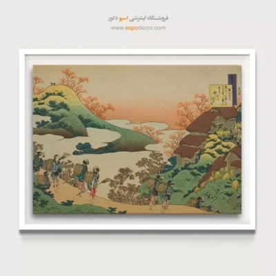 خرید هدیه هنری - شعر سارومارو دایو – تابلو نقاشی هوکوسای - اسپو دکور