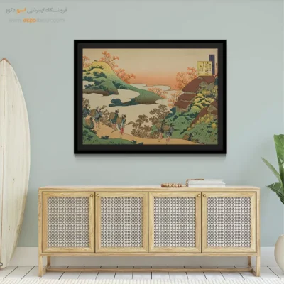 خرید هدیه هنری - شعر سارومارو دایو – تابلو نقاشی هوکوسای - اسپو دکور