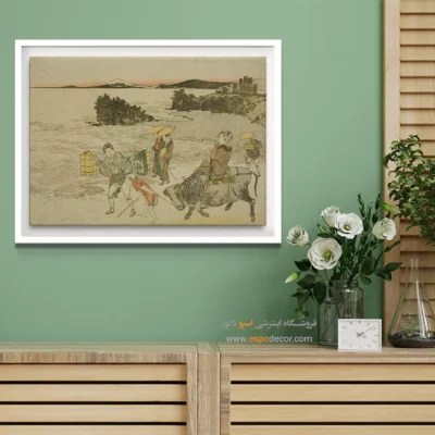 تابلو بوم برای هدیه - انوشیما – تابلو نقاشی هوکوسای - اسپو دکور