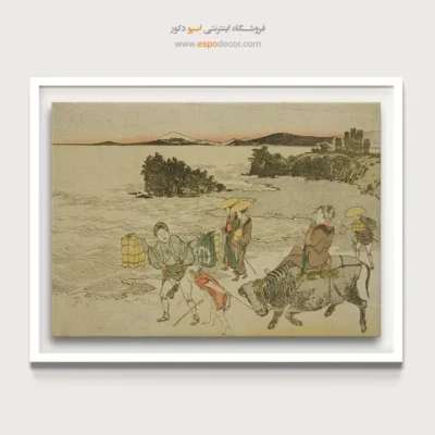 تابلو بوم برای هدیه - انوشیما – تابلو نقاشی هوکوسای - اسپو دکور